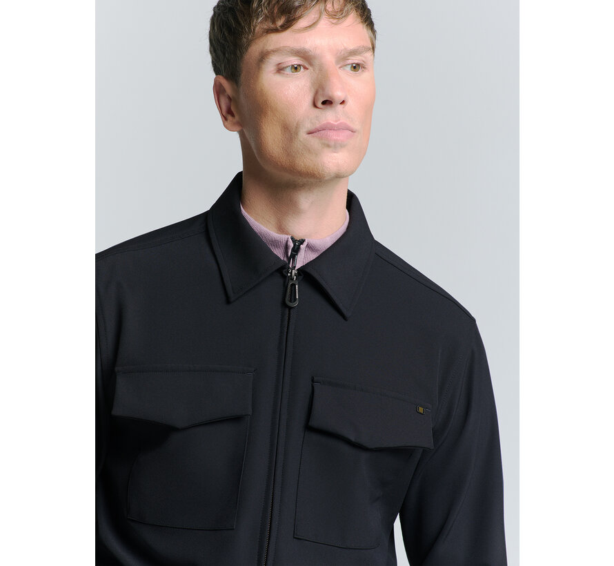 Overshirt Full Zipper Stretch Sedoc Night (27510104 - 078)