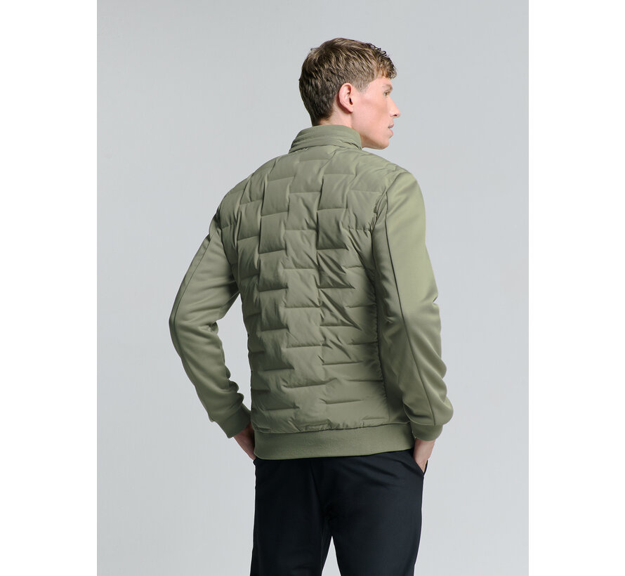 Jacket Short Fit Sealed Knitted Mix Light Army (27630209 - 177)