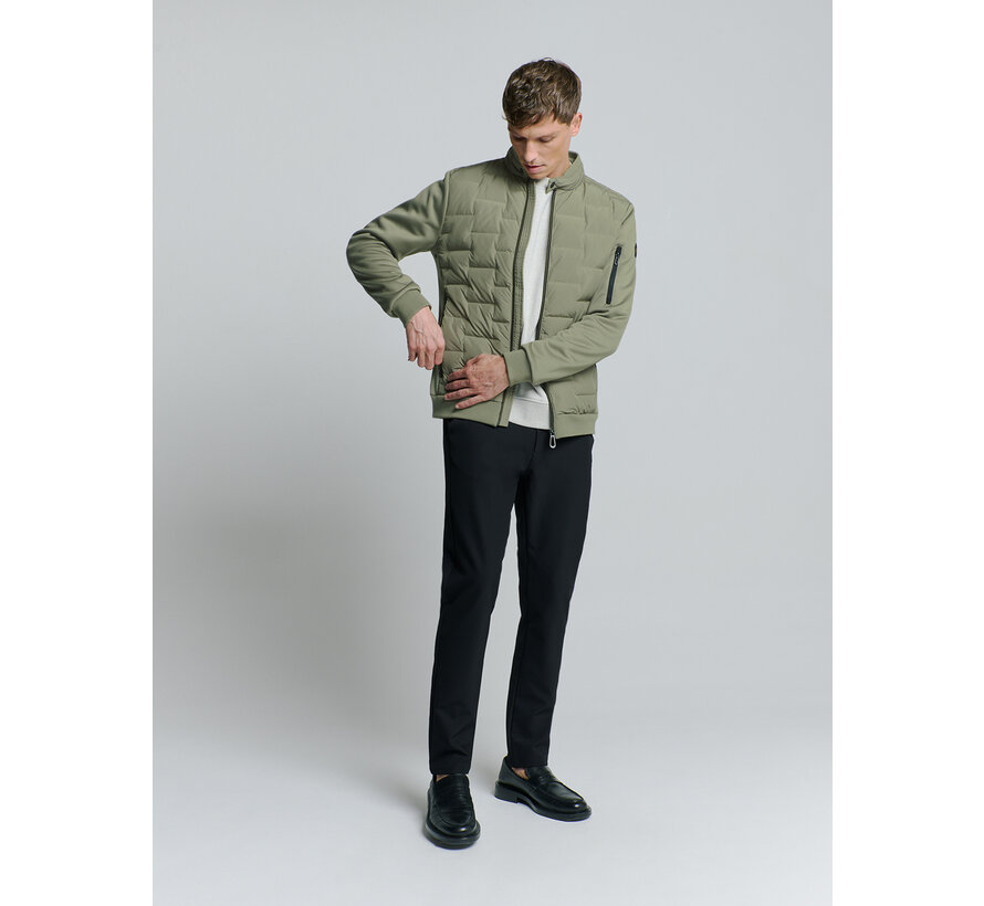 Jacket Short Fit Sealed Knitted Mix Light Army (27630209 - 177)