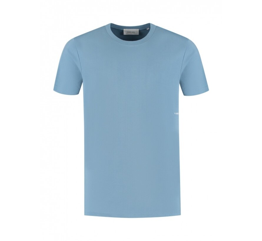 Sideline Wordmark T-shirt Mid Blue (25030102 - 36)