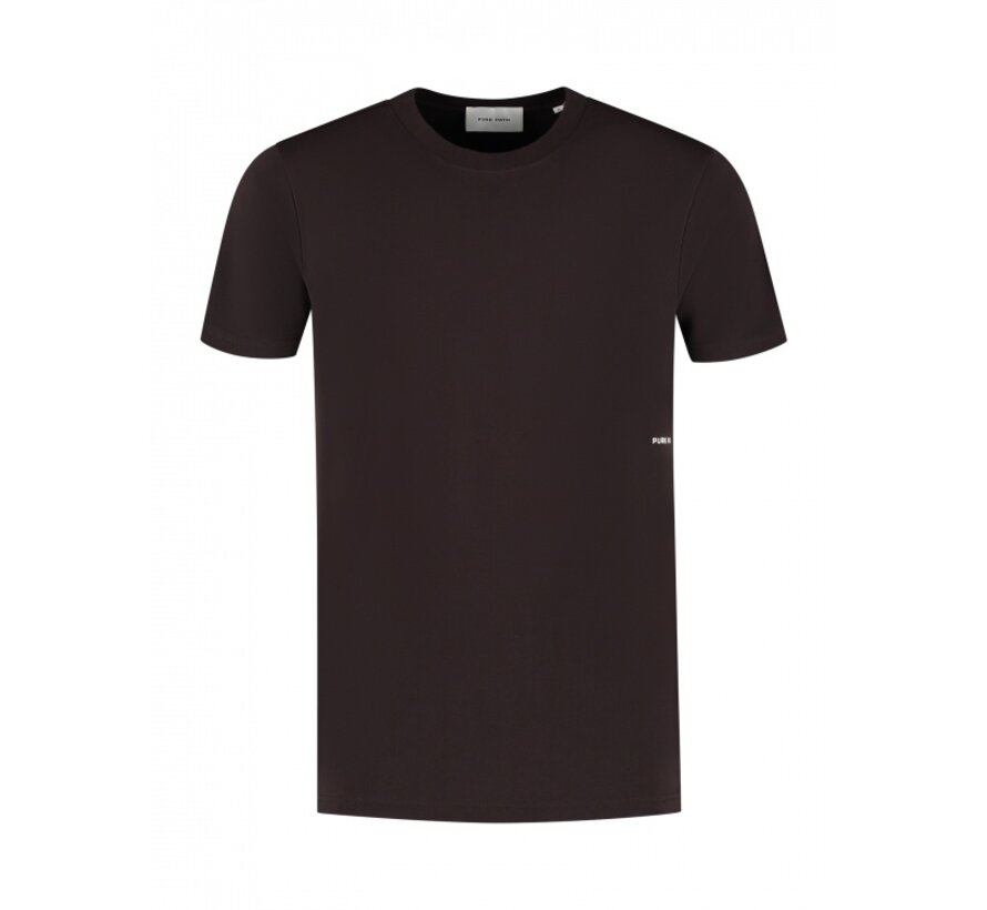 Sideline Wordmark T-shirt Dark Brown (25030102 - 96)