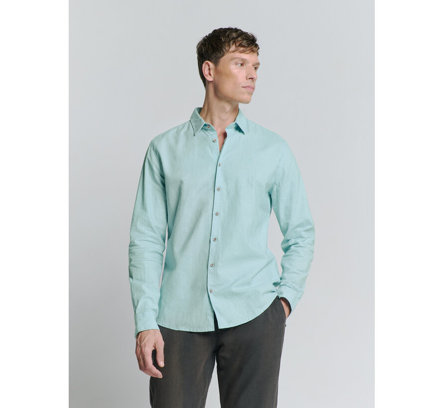 Shirt Solid With Linen Ice (27470213SN - 151)