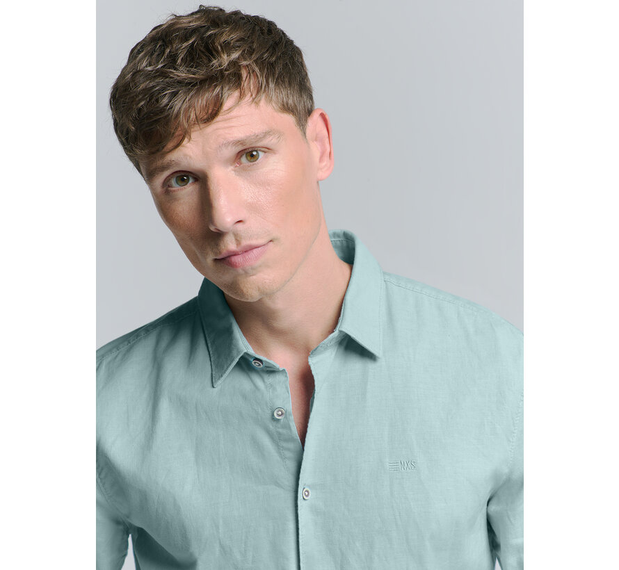 Shirt Solid With Linen Ice (27470213SN - 151)