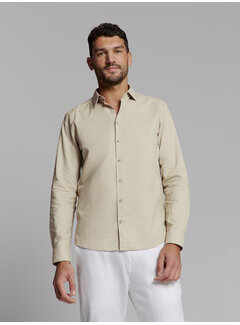 No Excess Shirt Solid With Linen Light Desert (27470213SN - 310)