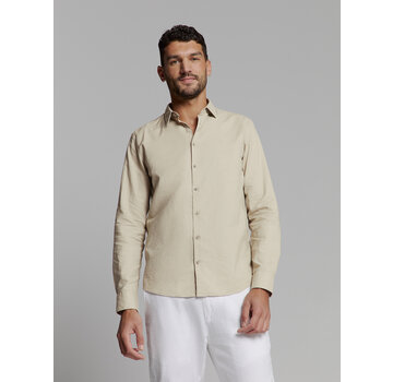 No Excess Shirt Solid With Linen Light Desert (27470213SN - 310)