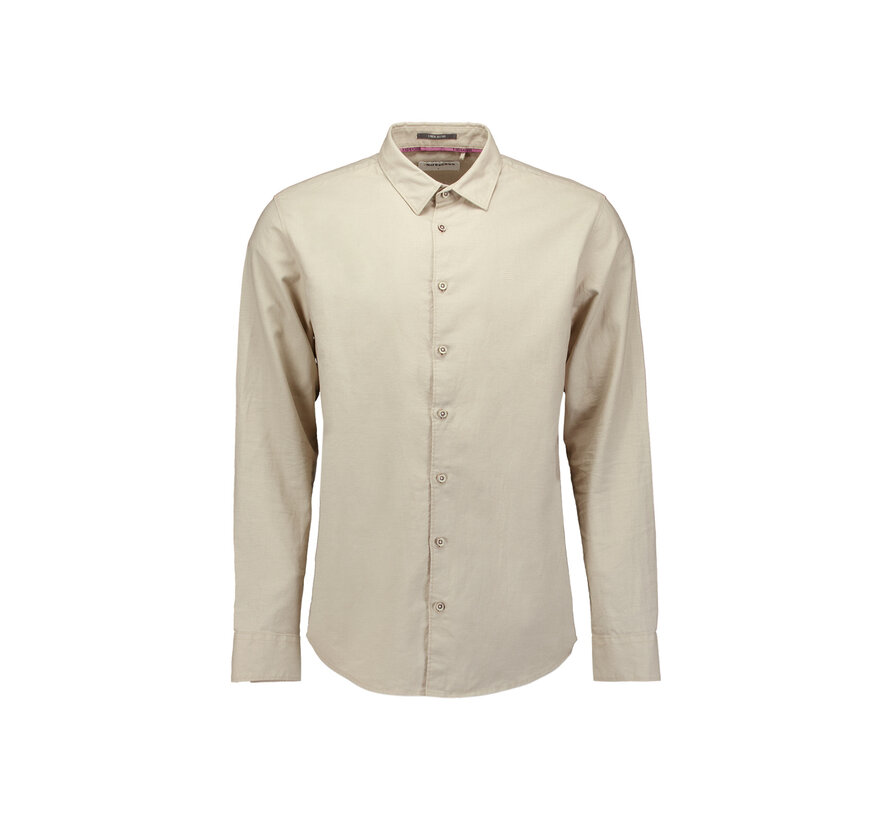 Shirt Solid With Linen Light Desert (27470213SN - 310)