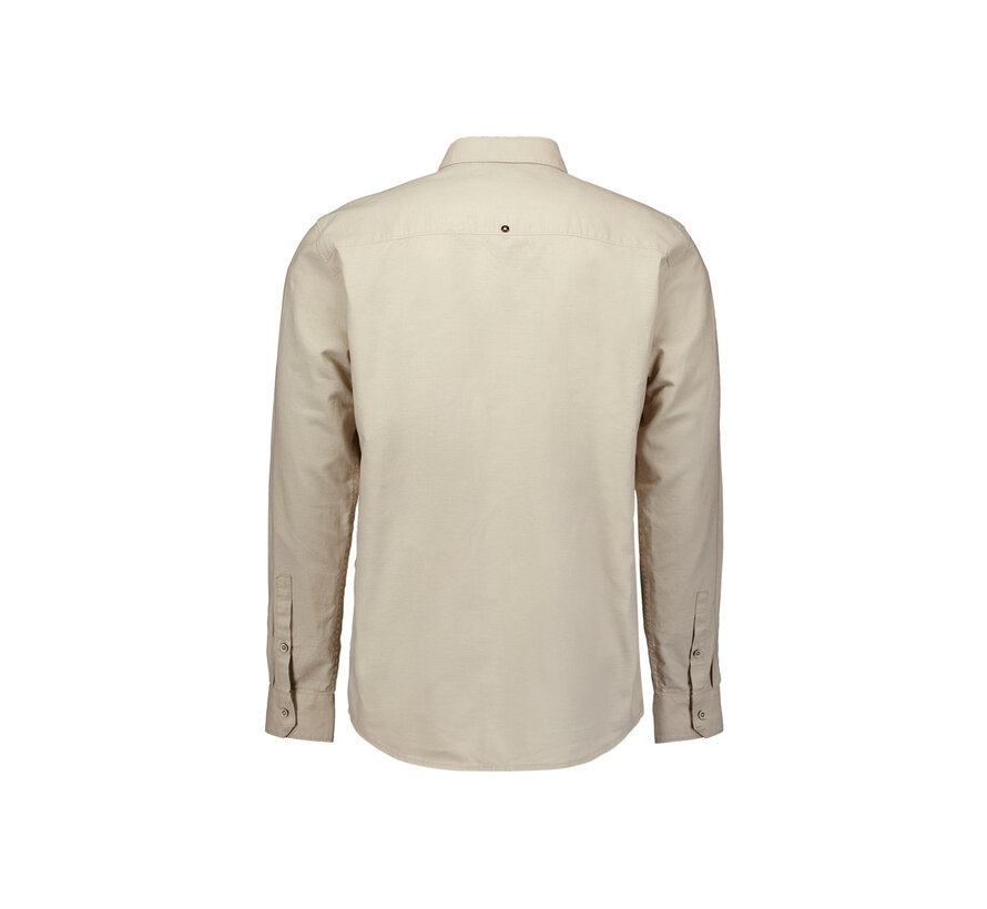Shirt Solid With Linen Light Desert (27470213SN - 310)