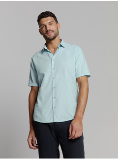 No Excess Shirt Short Sleeve Solid With Linen Ice (27480321SN - 151)