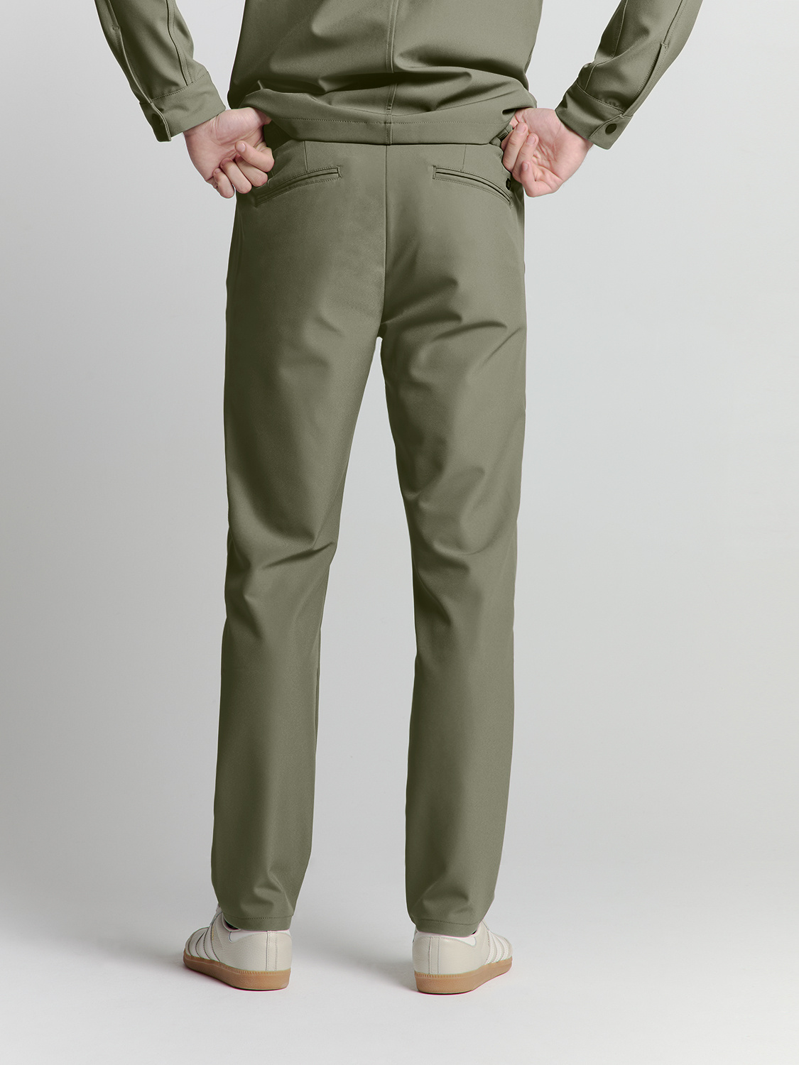 No Excess Pants Chino -Way Stretch Sedoc Light Army  XL - L No Excess