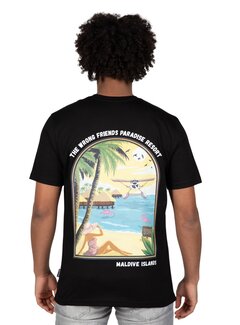 Wrong Friends Maldives T-Shirt (WF1040 - Black)