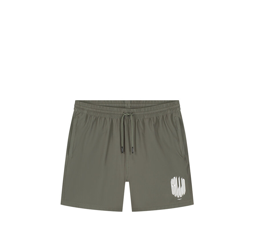 Grunge Logo Swim Shorts Dark Army (25019502 - 11)