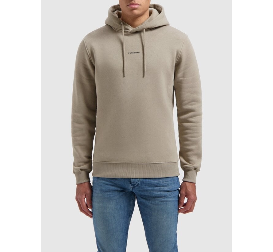Essential Logo Hoodie Taupe (10311 - 53)