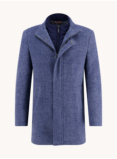 A Fish Named Fred Funnel neck coat Classic blue (32.165.600)