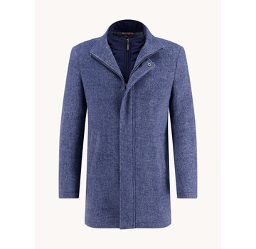 A Fish Named Fred Funnel neck coat Classic blue (32.165.600)