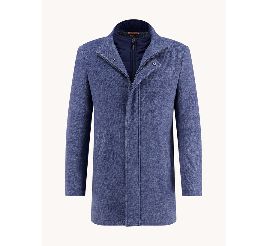 Funnel neck coat Classic blue (32.165.600)