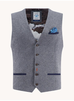 A Fish Named Fred Waistcoat pique Grey (32.134.704)