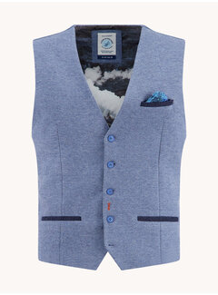 A Fish Named Fred Waistcoat pique Jeans Blue (32.134.608)