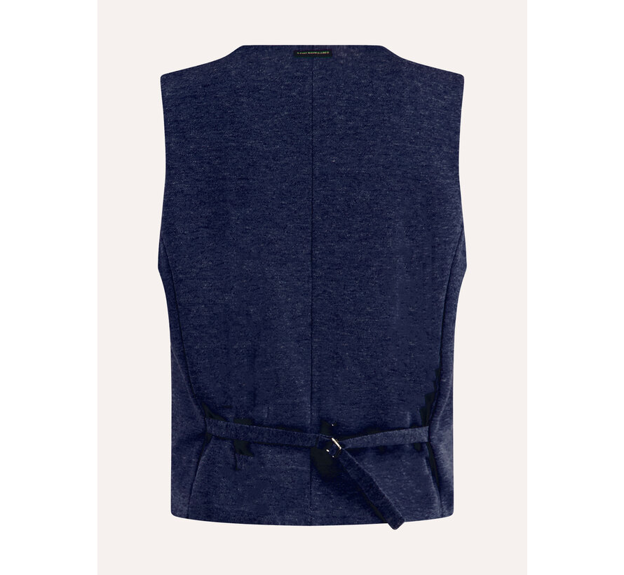 Waistcoat pique Navy (32.134.604)
