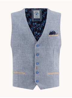 A Fish Named Fred Waistcoat structure Jeans Blue (32.132.608)