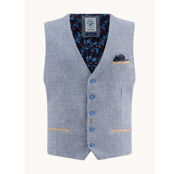 A Fish Named Fred Waistcoat structure Jeans Blue (32.132.608)