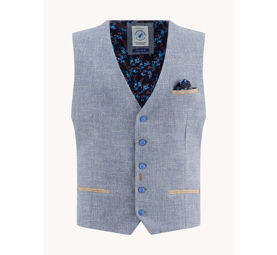 Waistcoat structure Jeans Blue (32.132.608)