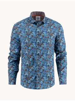 A Fish Named Fred Shirt watercolor highland Jeans Blue (32.019.608)