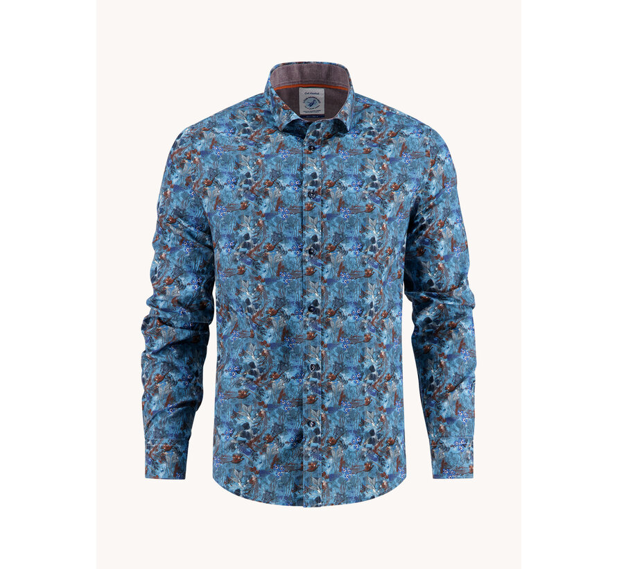 Shirt watercolor highland Jeans Blue (32.019.608)