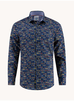 A Fish Named Fred Shirt liquor store Navy (32.006.604)