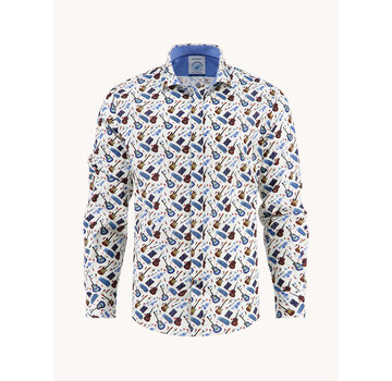 A Fish Named Fred Shirt various guitars Off-White (32.004.101)