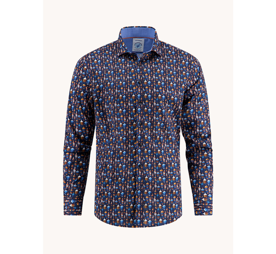 Shirt bottle row Navy (32.001.604)