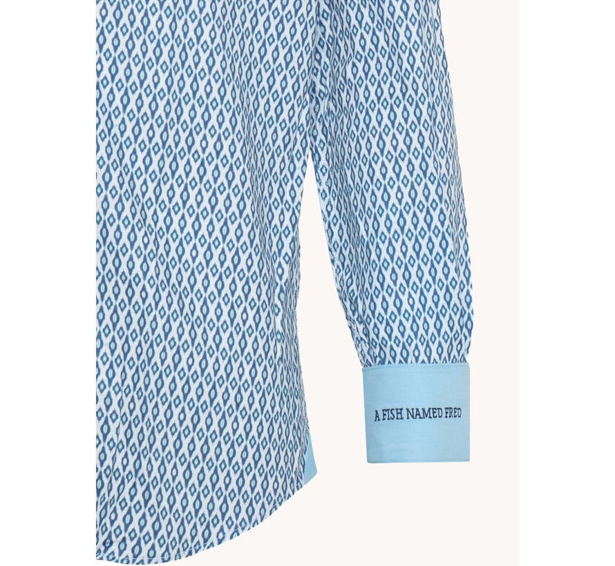 Overhemd Shirt Ikat Cobalt (31.004.607)