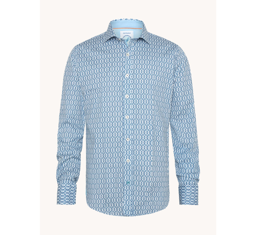 Overhemd Shirt Ikat Cobalt (31.004.607)