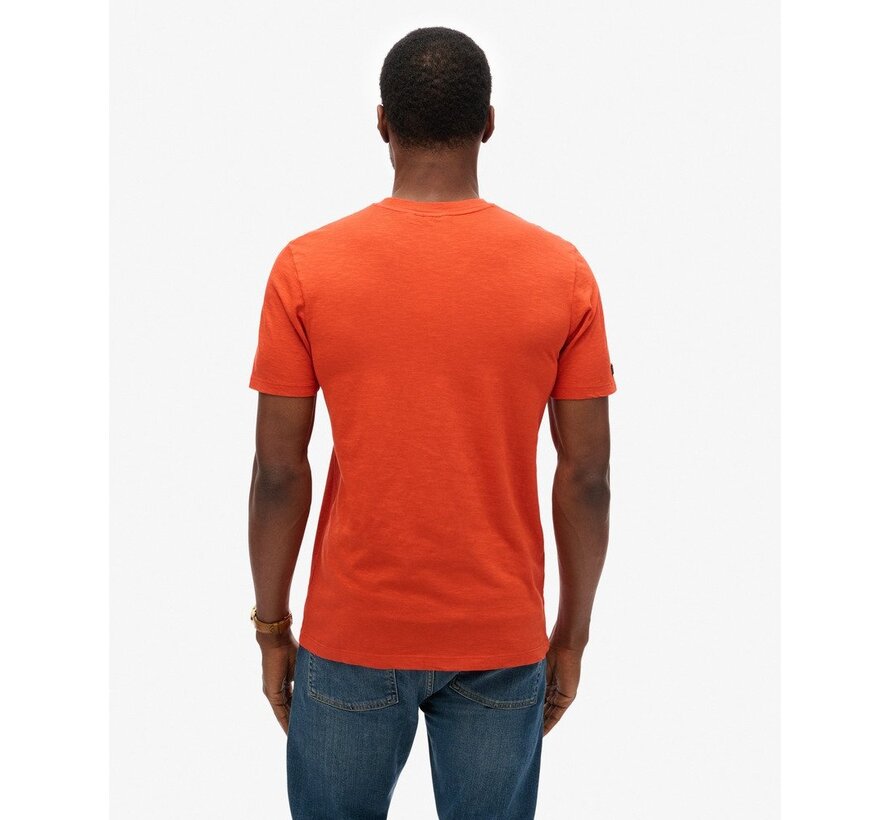 COPPER LABEL SCRIPT TEE Denim Co Rust Orange Slub (M1011905A - 1FH)