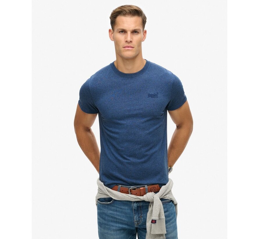 ESSENTIAL LOGO EMB TEE Bright Blue Marl (M1011245A - 5XV)