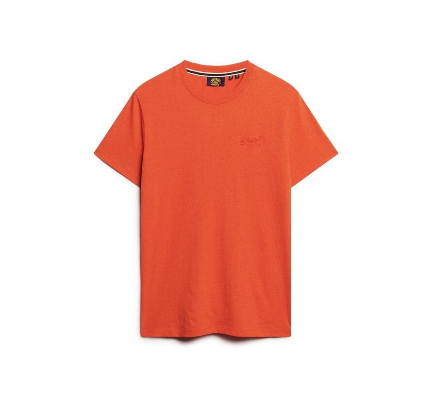 ESSENTIAL LOGO EMB TEE Bright Orange Marl (M1011245A - 5EG)