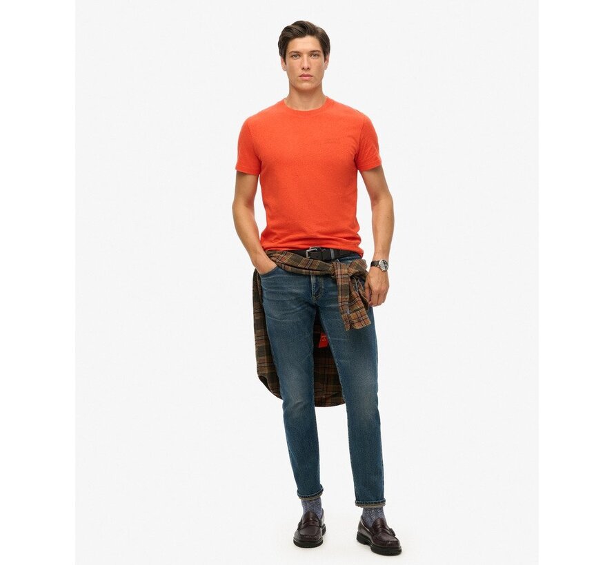 ESSENTIAL LOGO EMB TEE Bright Orange Marl (M1011245A - 5EG)