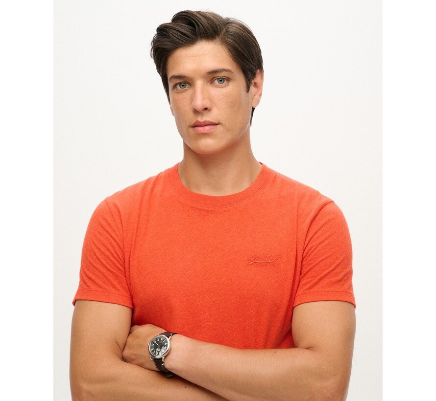ESSENTIAL LOGO EMB TEE Bright Orange Marl (M1011245A - 5EG)