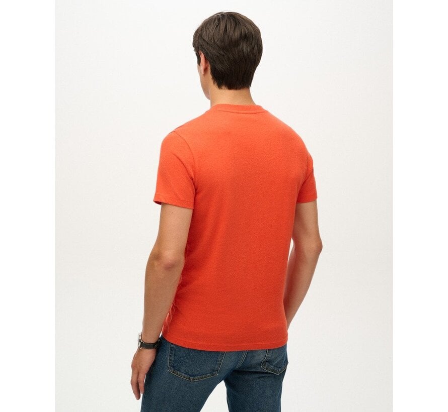 ESSENTIAL LOGO EMB TEE Bright Orange Marl (M1011245A - 5EG)