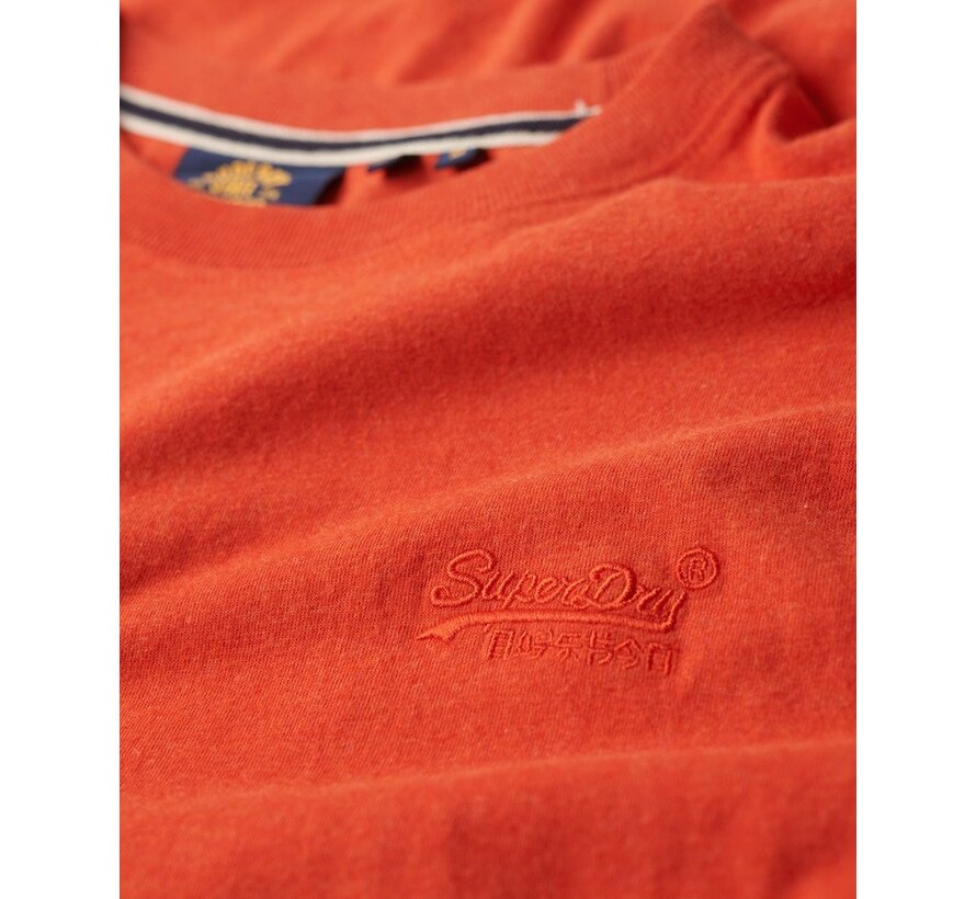ESSENTIAL LOGO EMB TEE Bright Orange Marl (M1011245A - 5EG)