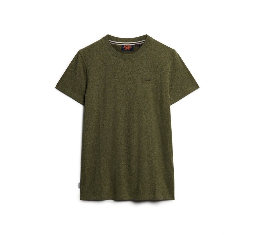 ESSENTIAL LOGO EMB TEE Olive Fleck Marl (M1011245A - 1BG)