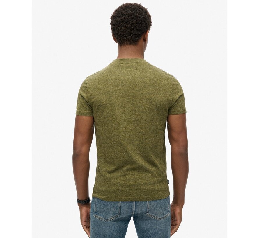 ESSENTIAL LOGO EMB TEE Olive Fleck Marl (M1011245A - 1BG)