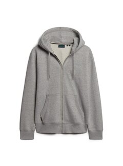 Superdry ESSENTIAL LOGO ZIP HOODIE Athletic Grey Marl (M2013116A - ZUC)