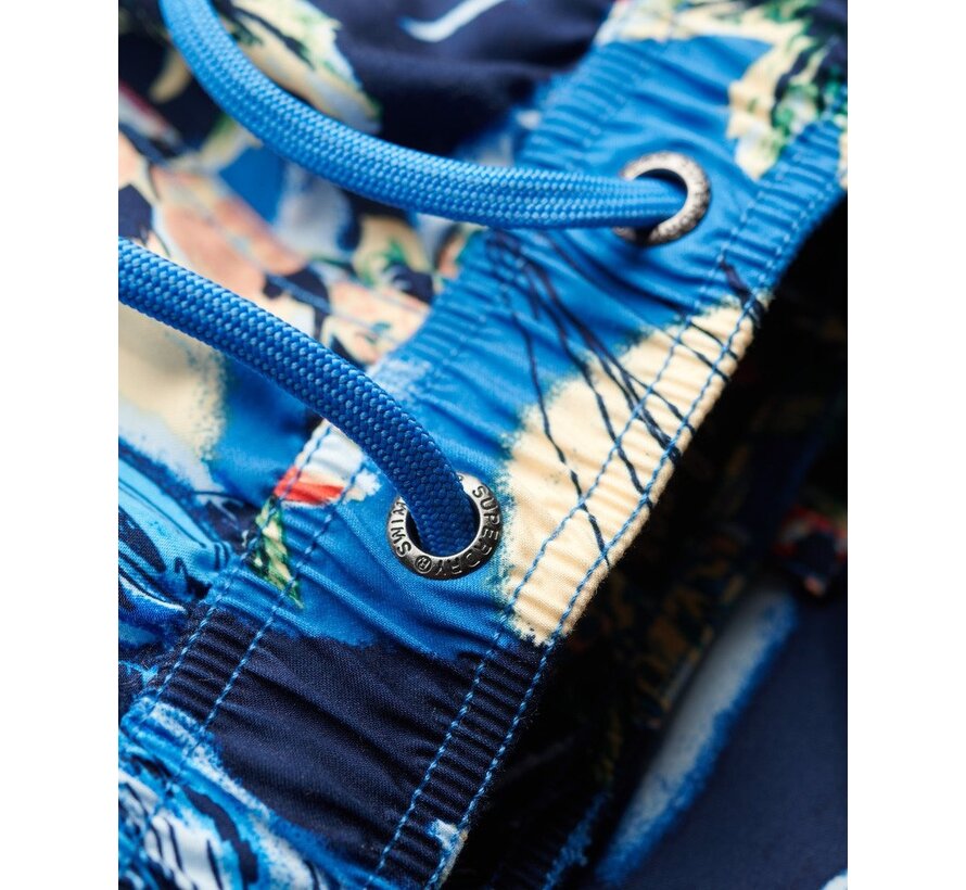 HAWAIIAN PRINT 17 SWIM SHORT Dolphin Ocean Blue (M3010232A - 2BY)