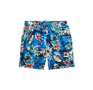 Superdry HAWAIIAN PRINT 17 SWIM SHORT Dolphin Ocean Blue (M3010232A - 2BY)