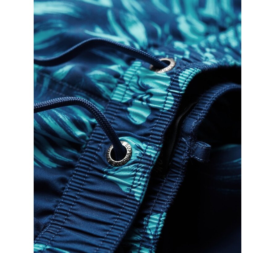 HAWAIIAN PRINT 17 SWIM SHORT Palm Print Navy (M3010232A - 2BX)