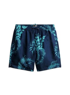 Superdry HAWAIIAN PRINT 17 SWIM SHORT Palm Print Navy (M3010232A - 2BX)