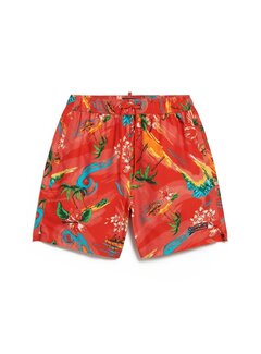Superdry HAWAIIAN PRINT 17 SWIM SHORT Waikiki Red (M3010232A - 2BZ)