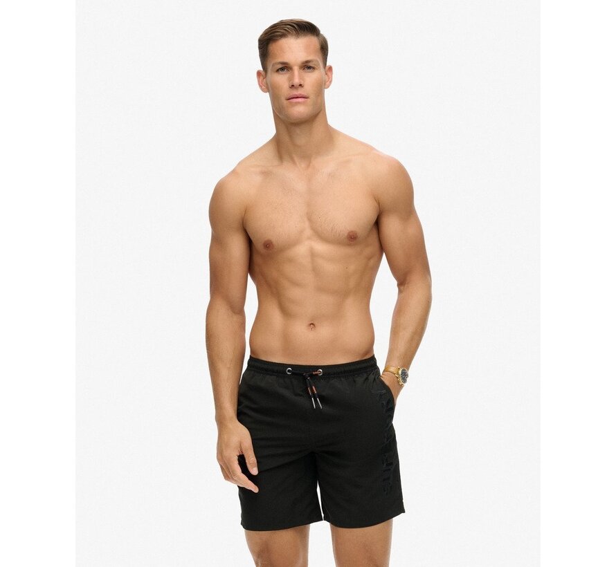 PREMIUM EMB 17 INCH SWIM SHORT Black (M3010227A - 02A)