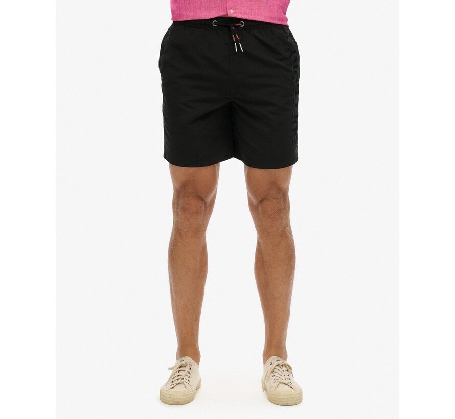 PREMIUM EMB 17 INCH SWIM SHORT Black (M3010227A - 02A)
