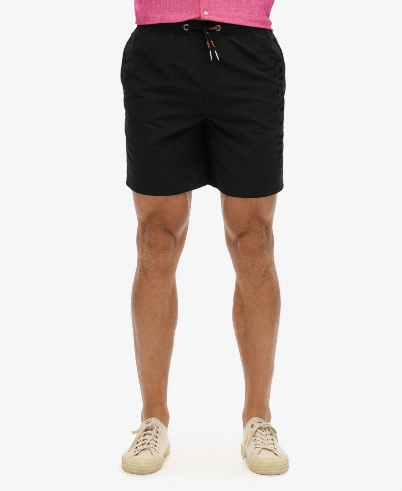 Superdry PREMIUM EMB  INCH SWIM SHORT Black  S Superdry